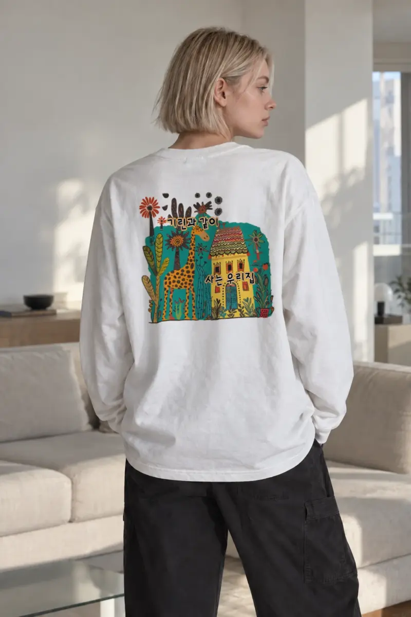"Giraffe House" Unisex Longsleeve T-shirt | Gildan 2400