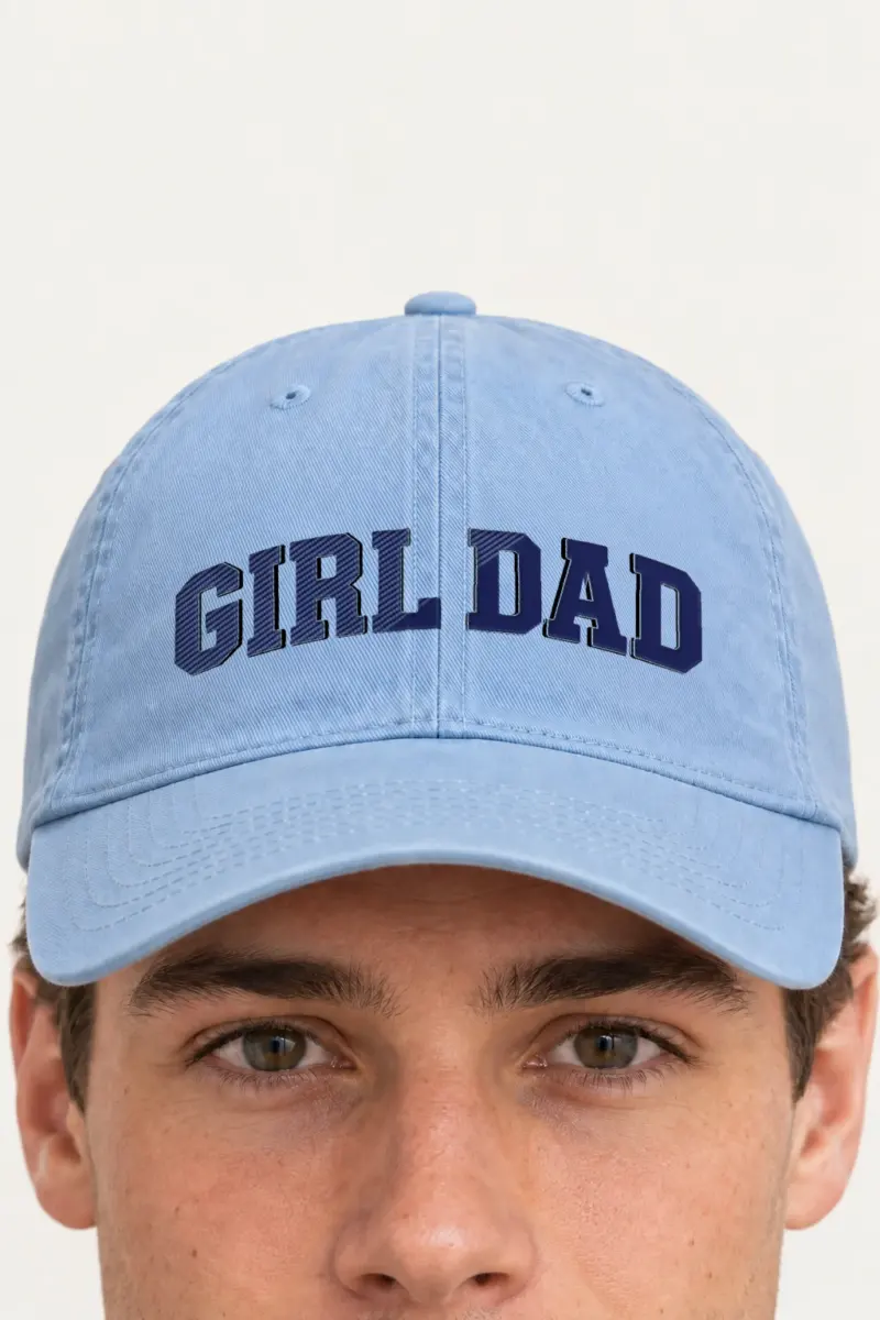 "Girl Dad Varsity" Classic Dad Hat · Embroidered | Yupoong 6245CM