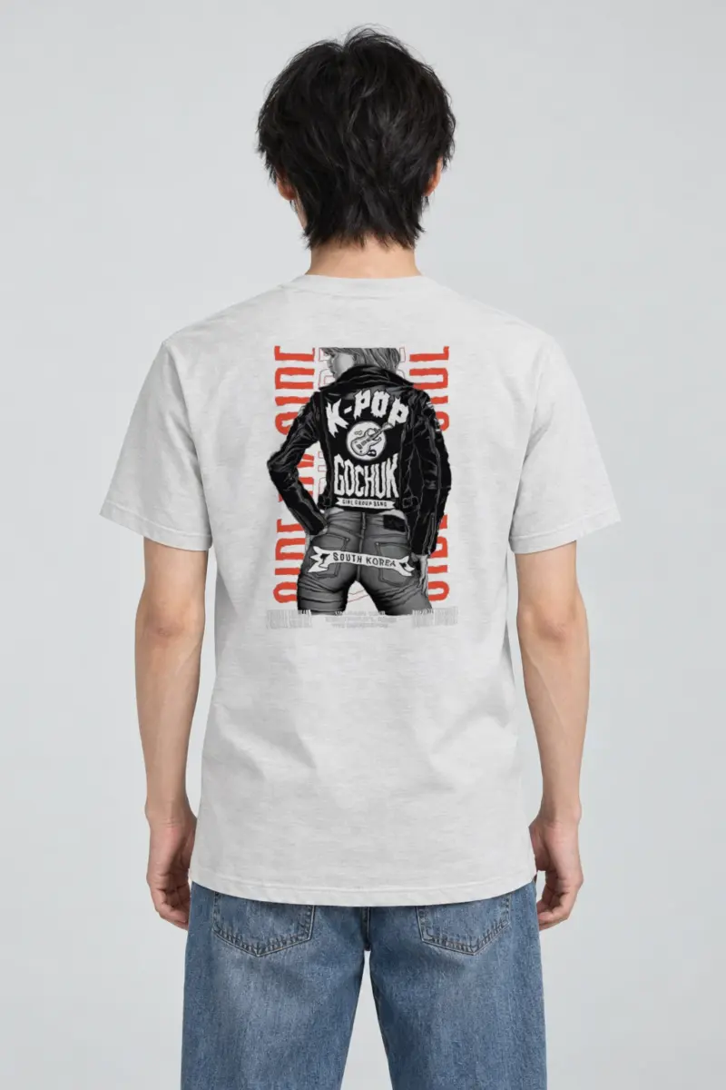 "Girl Group Guitar" Heavyweight Unisex Crewneck T-shirt