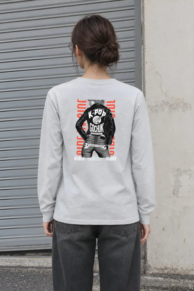 "Girl Group Guitar" Unisex Longsleeve T-shirt