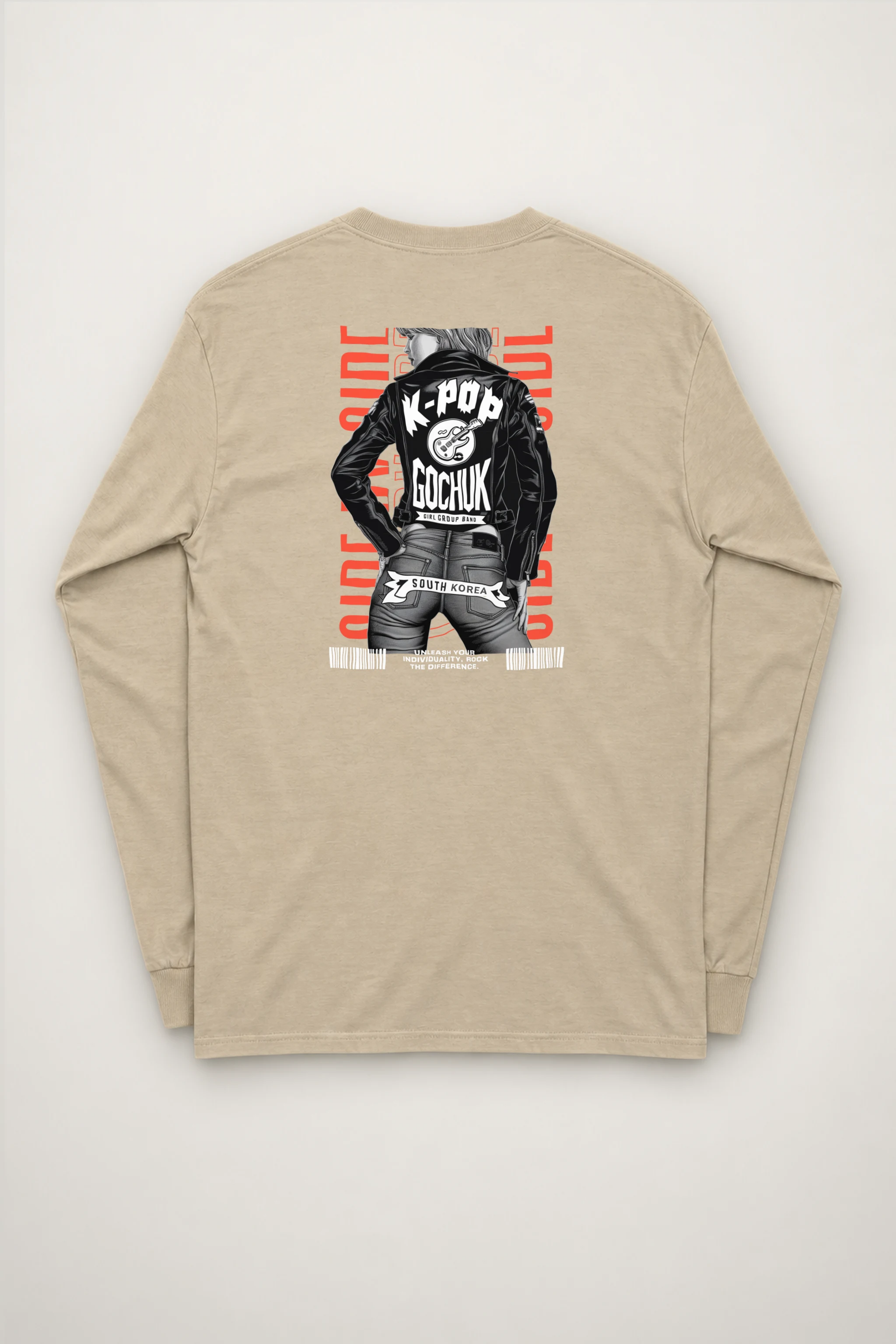 "Girl Group Guitar" Unisex Longsleeve T-shirt