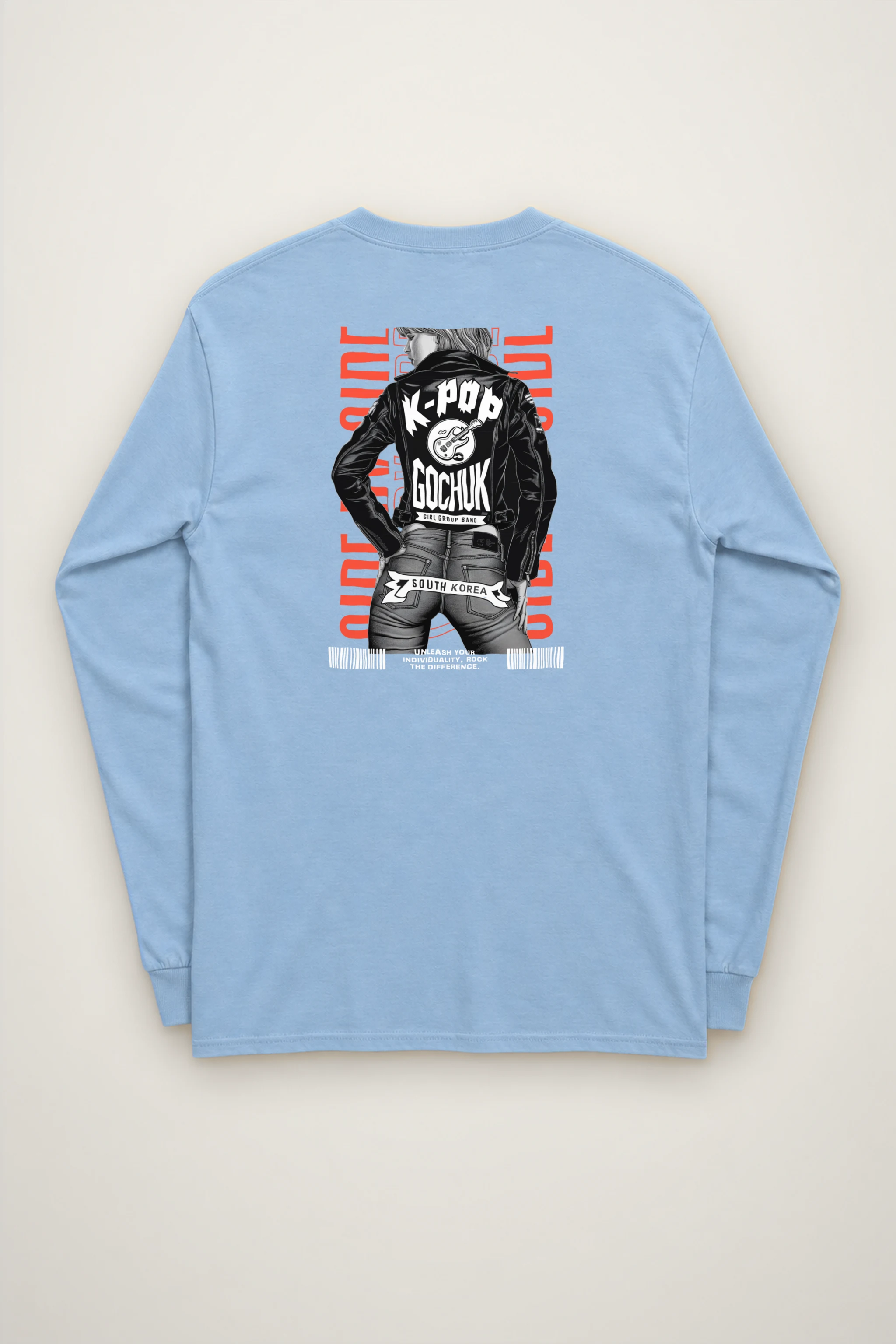 "Girl Group Guitar" Unisex Longsleeve T-shirt