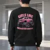 "Girls Like Monster Trucks" Heavy Blend Unisex Crewneck Sweatshirt