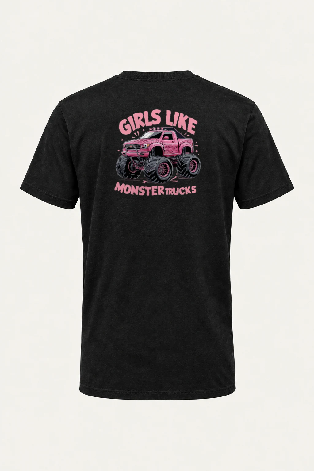 "Girls Like Monster Trucks" Heavyweight Unisex Crewneck T-shirt | Gildan 5000