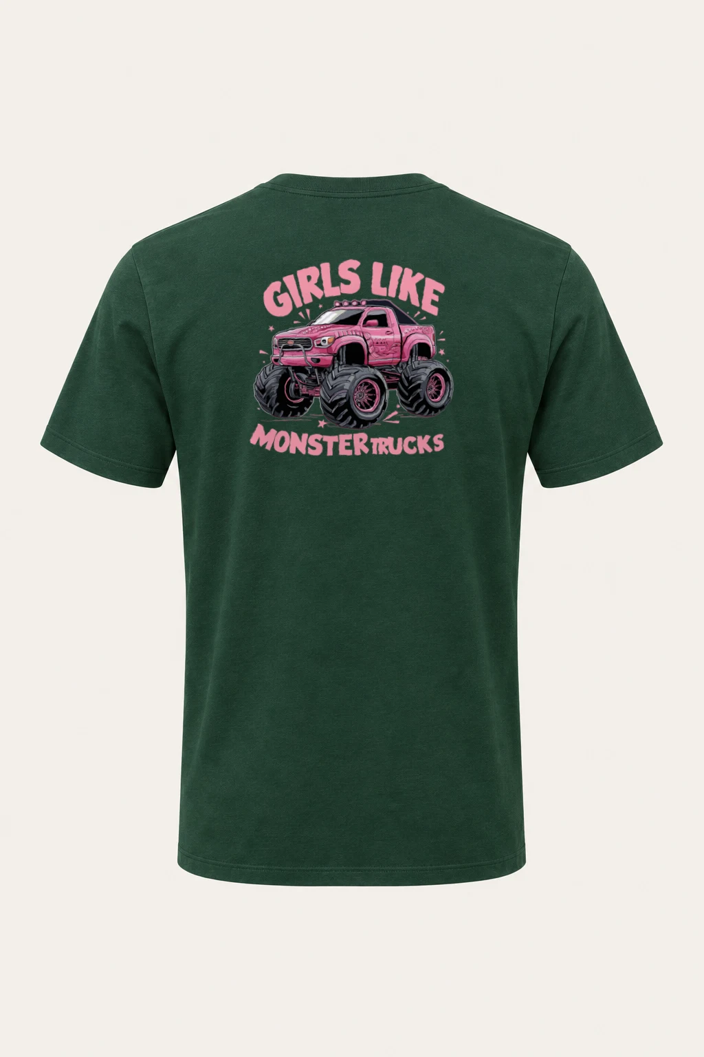 "Girls Like Monster Trucks" Heavyweight Unisex Crewneck T-shirt | Gildan 5000