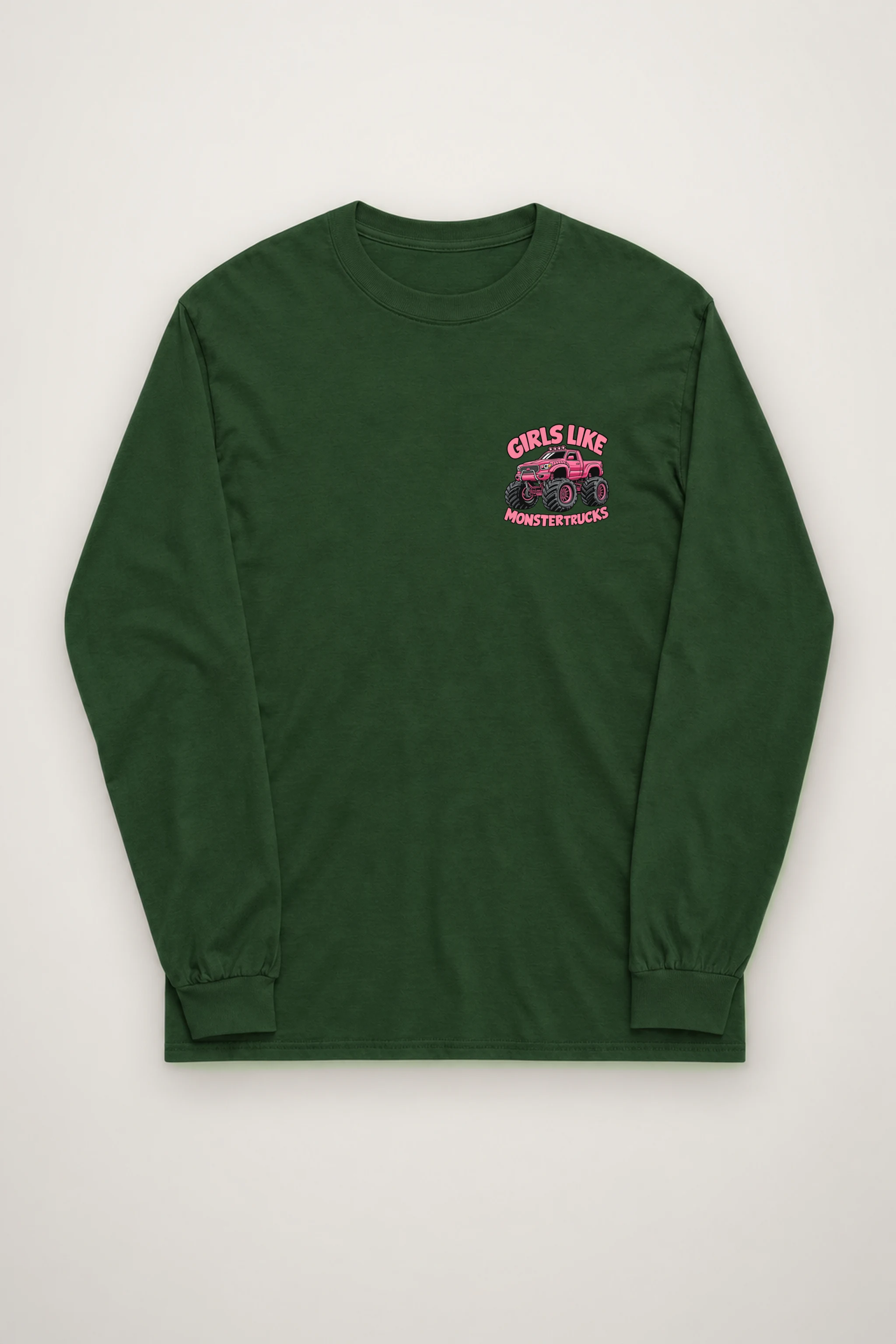 "Girls Like Monster Trucks" Unisex Longsleeve T-shirt