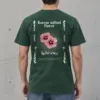"Pink Hibiscus Flowers" Heavyweight Unisex Crewneck T-shirt | Gildan 5000