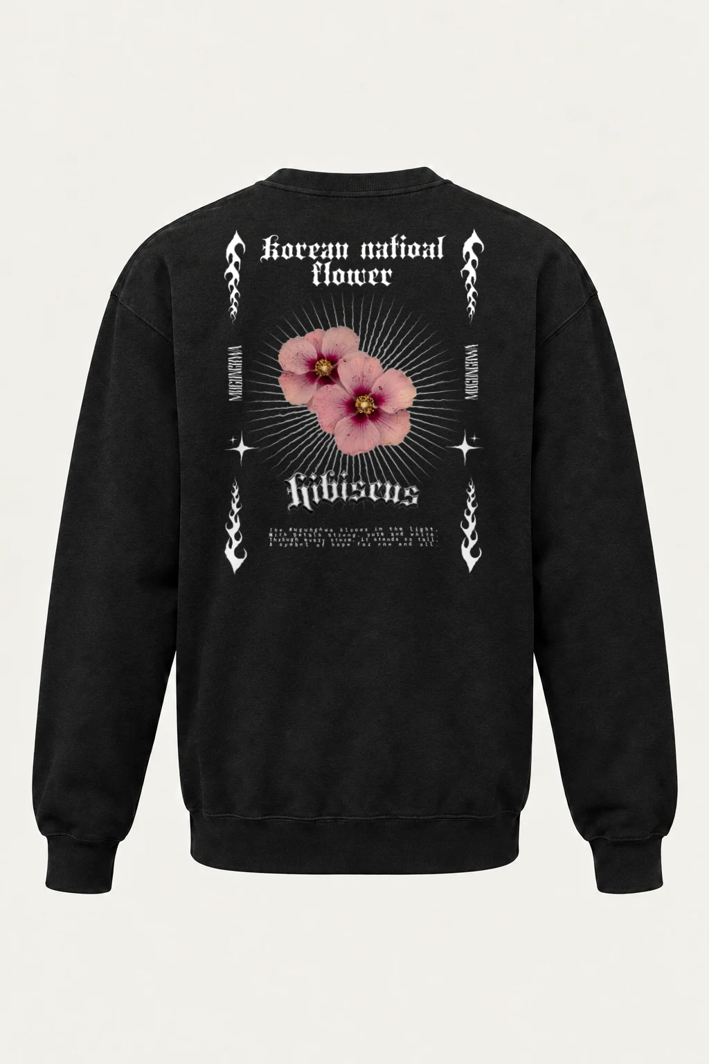 "Girls Power Hibiscus" Heavy Blend Unisex Crewneck Sweatshirt | Gildan 18000