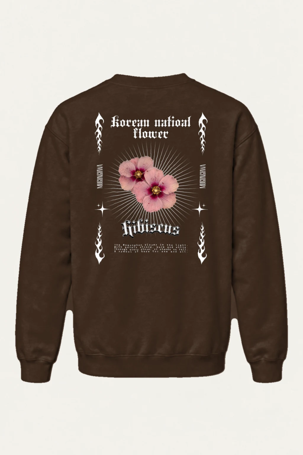 "Girls Power Hibiscus" Heavy Blend Unisex Crewneck Sweatshirt | Gildan 18000