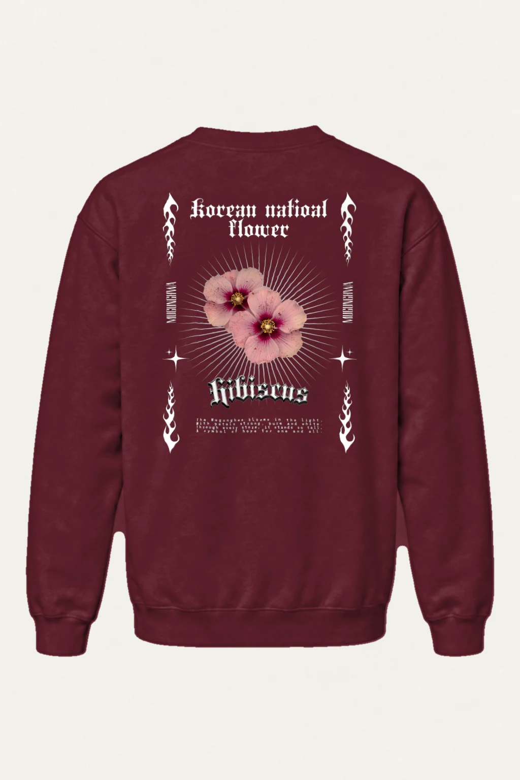 "Girls Power Hibiscus" Heavy Blend Unisex Crewneck Sweatshirt | Gildan 18000