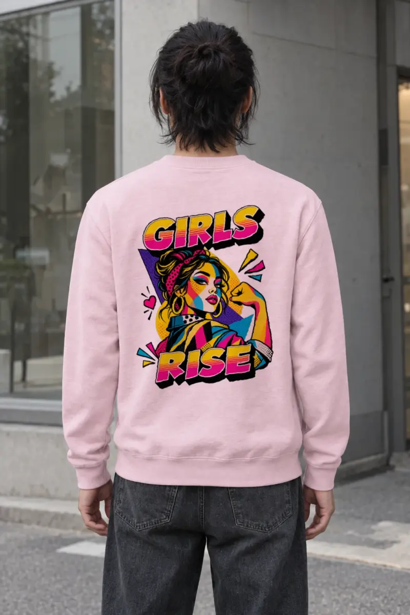 "Girls Rise" Heavy Blend Unisex Crewneck Sweatshirt