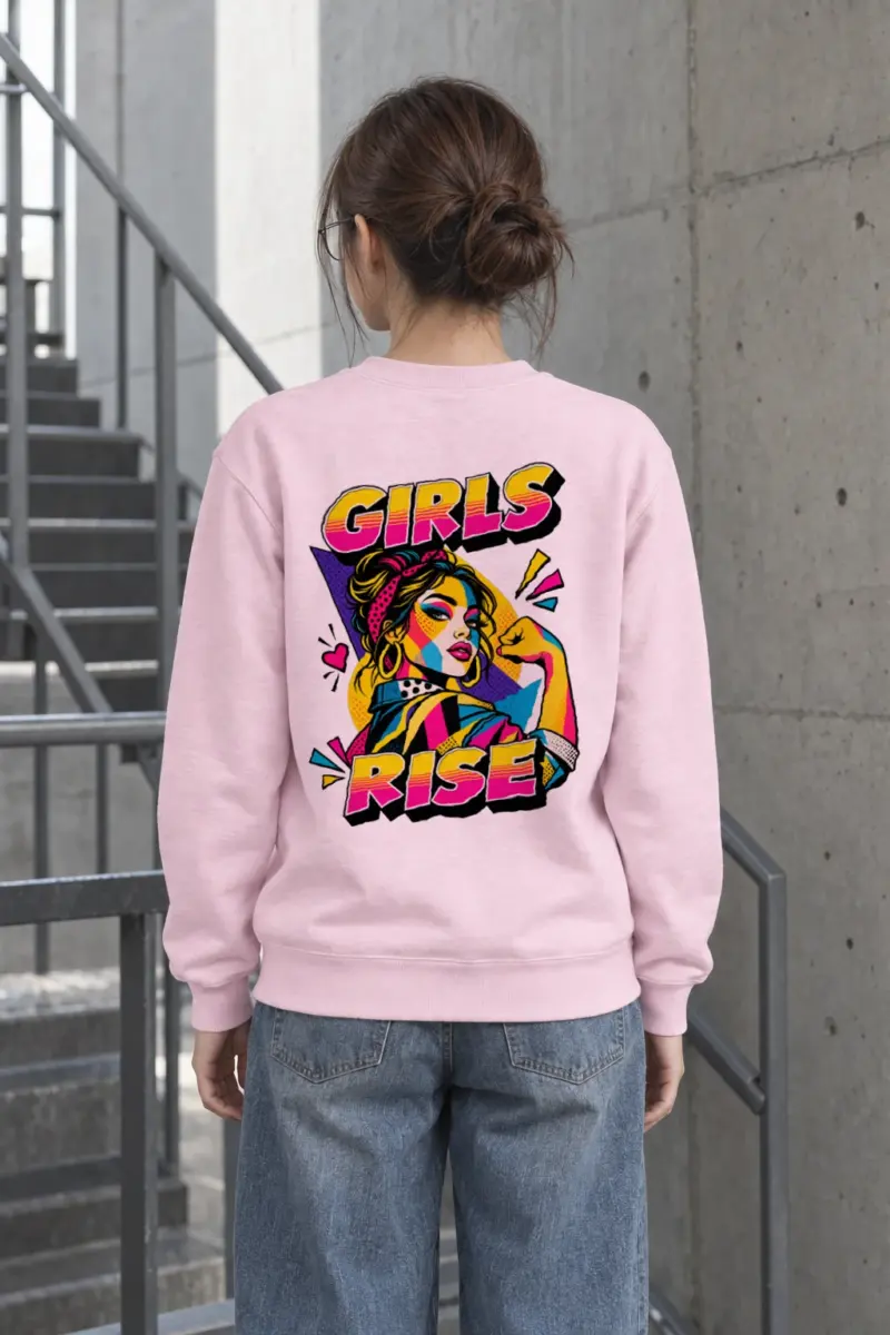 "Girls Rise" Heavy Blend Unisex Crewneck Sweatshirt