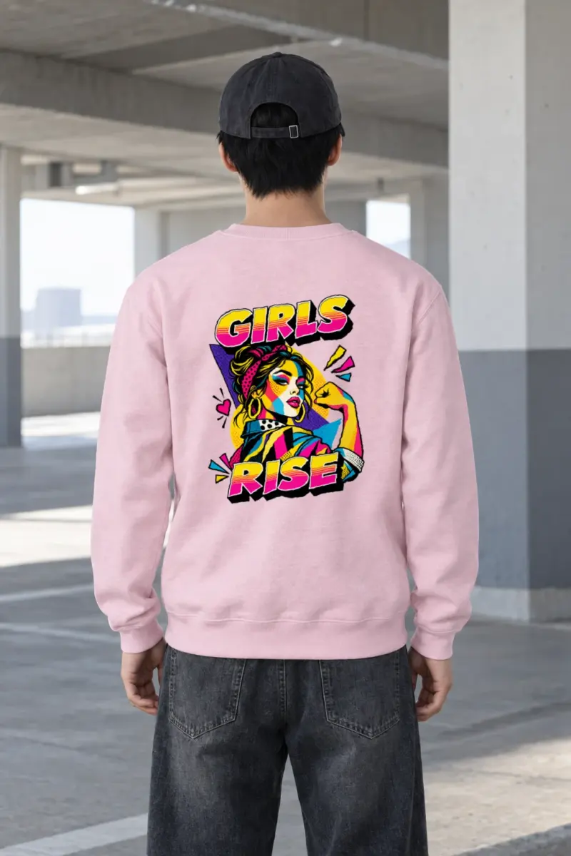 "Girls Rise" Heavy Blend Unisex Crewneck Sweatshirt