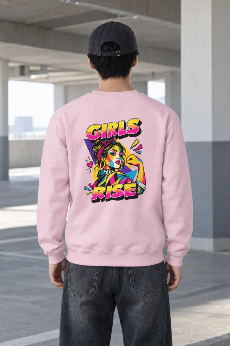 "Girls Rise" Heavy Blend Unisex Crewneck Sweatshirt