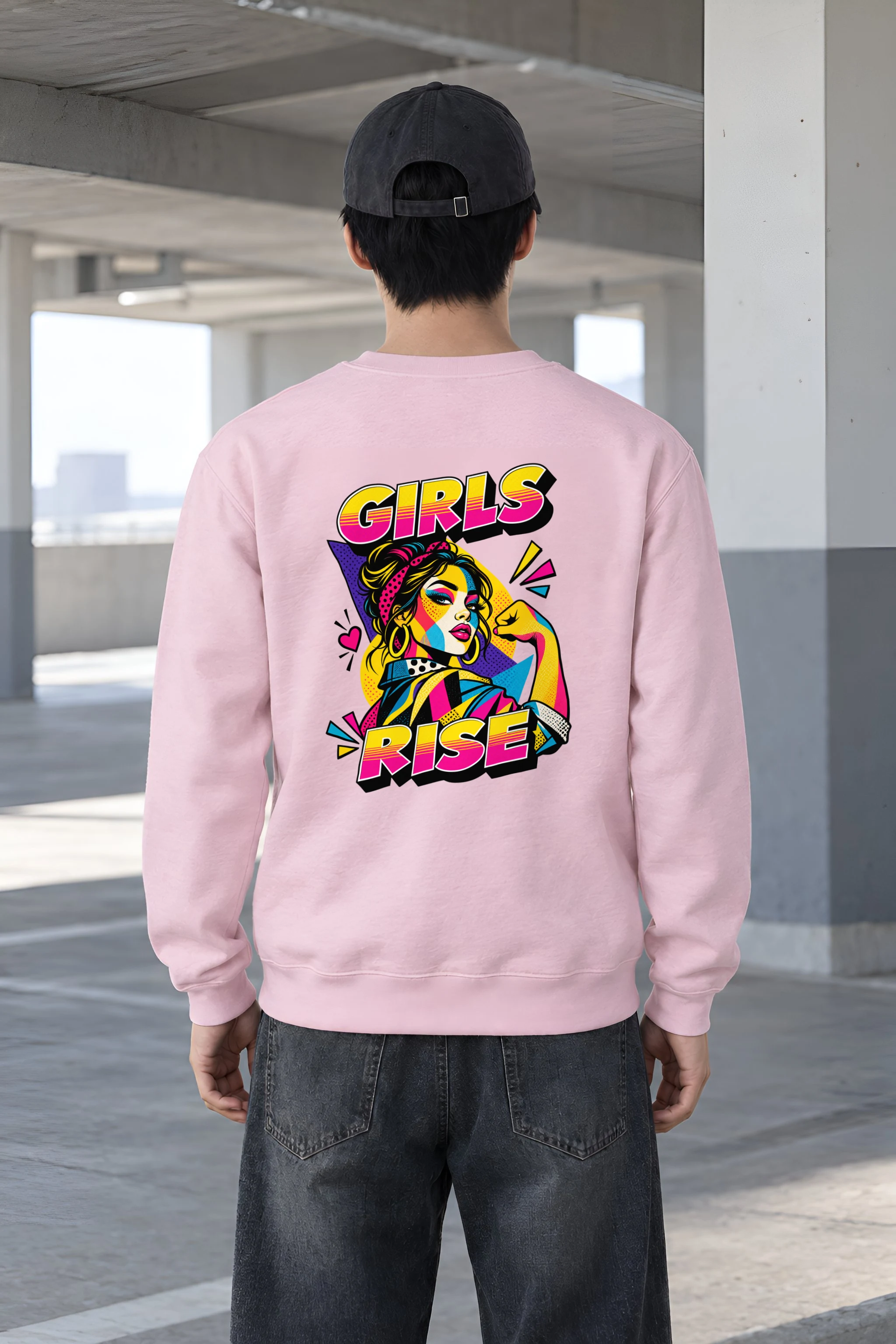 "Girls Rise" Heavy Blend Unisex Crewneck Sweatshirt