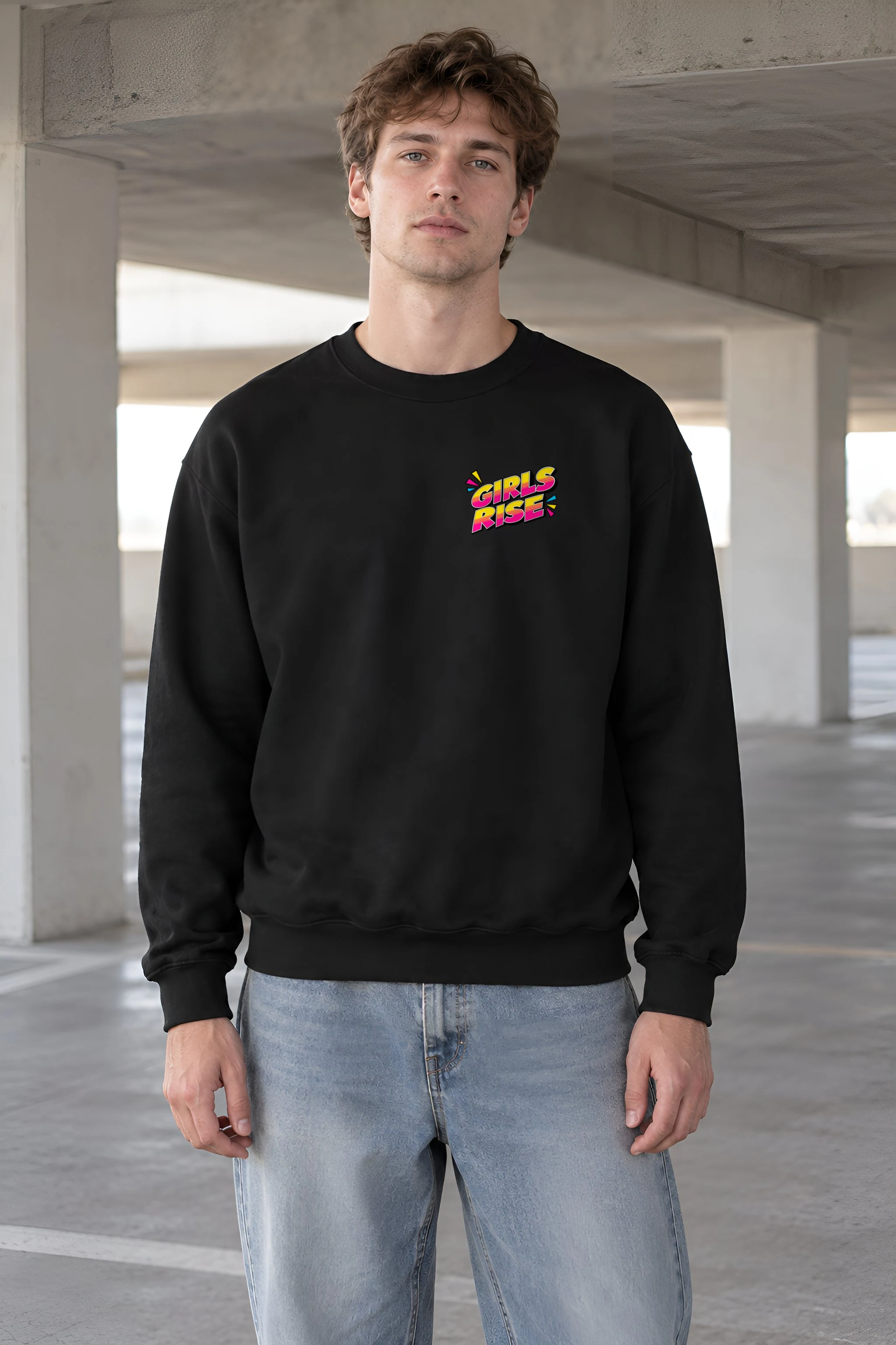"Girls Rise" 1 Crewneck Sweatshirt
