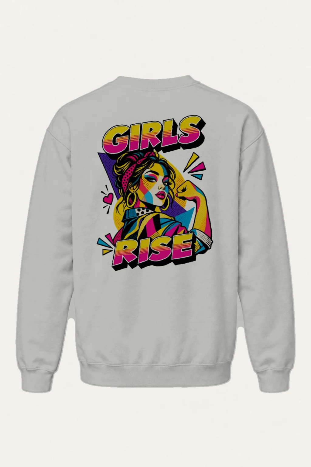"Girls Rise" Heavy Blend Unisex Crewneck Sweatshirt | Gildan 18000