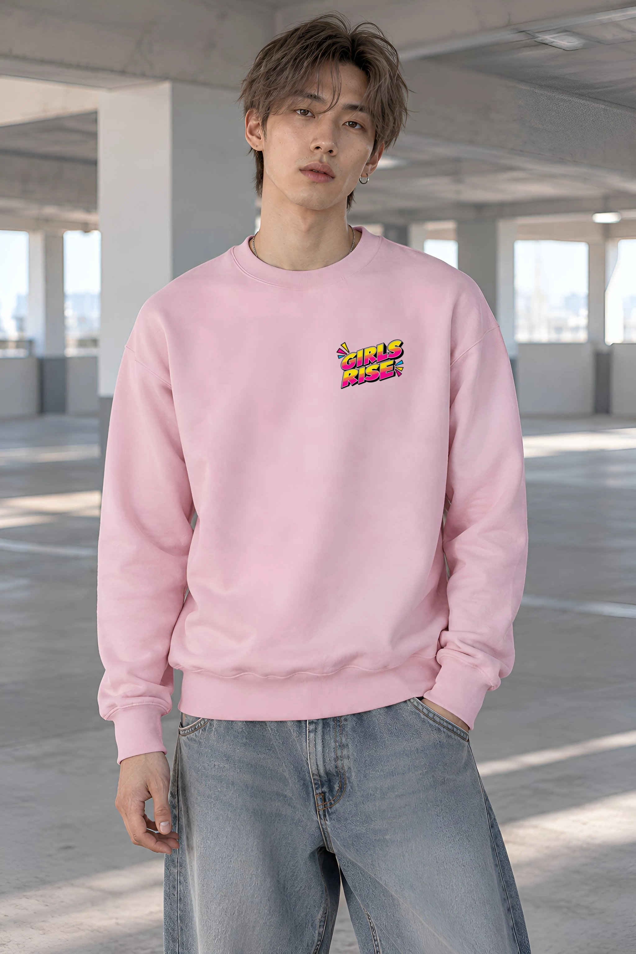 "Girls Rise" Heavy Blend Unisex Crewneck Sweatshirt