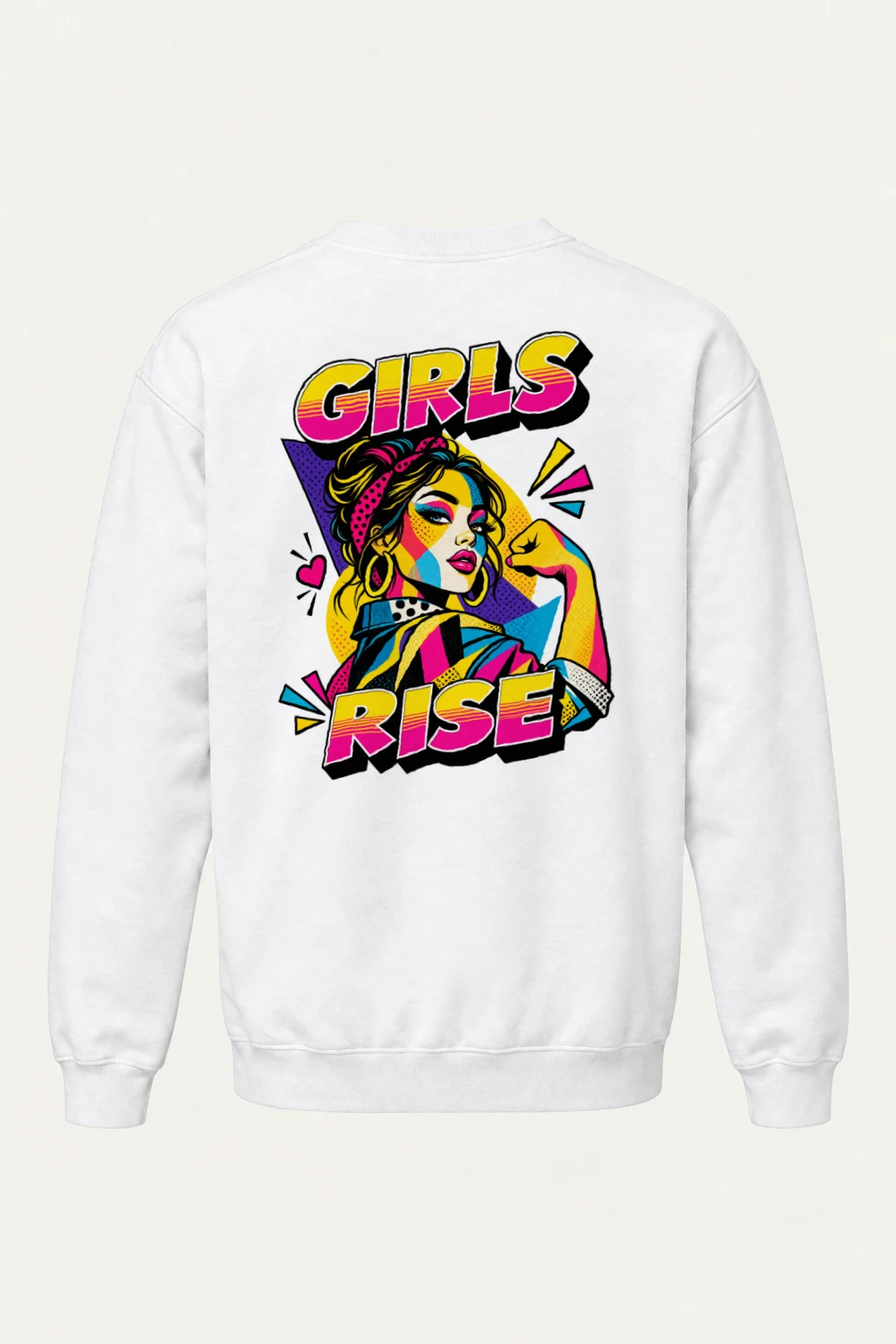 "Girls Rise" Heavy Blend Unisex Crewneck Sweatshirt | Gildan 18000