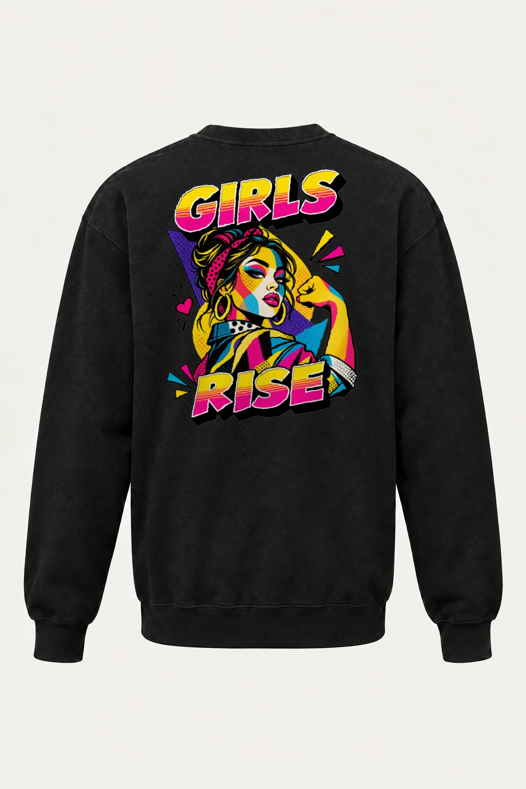 "Girls Rise" Heavy Blend Unisex Crewneck Sweatshirt | Gildan 18000