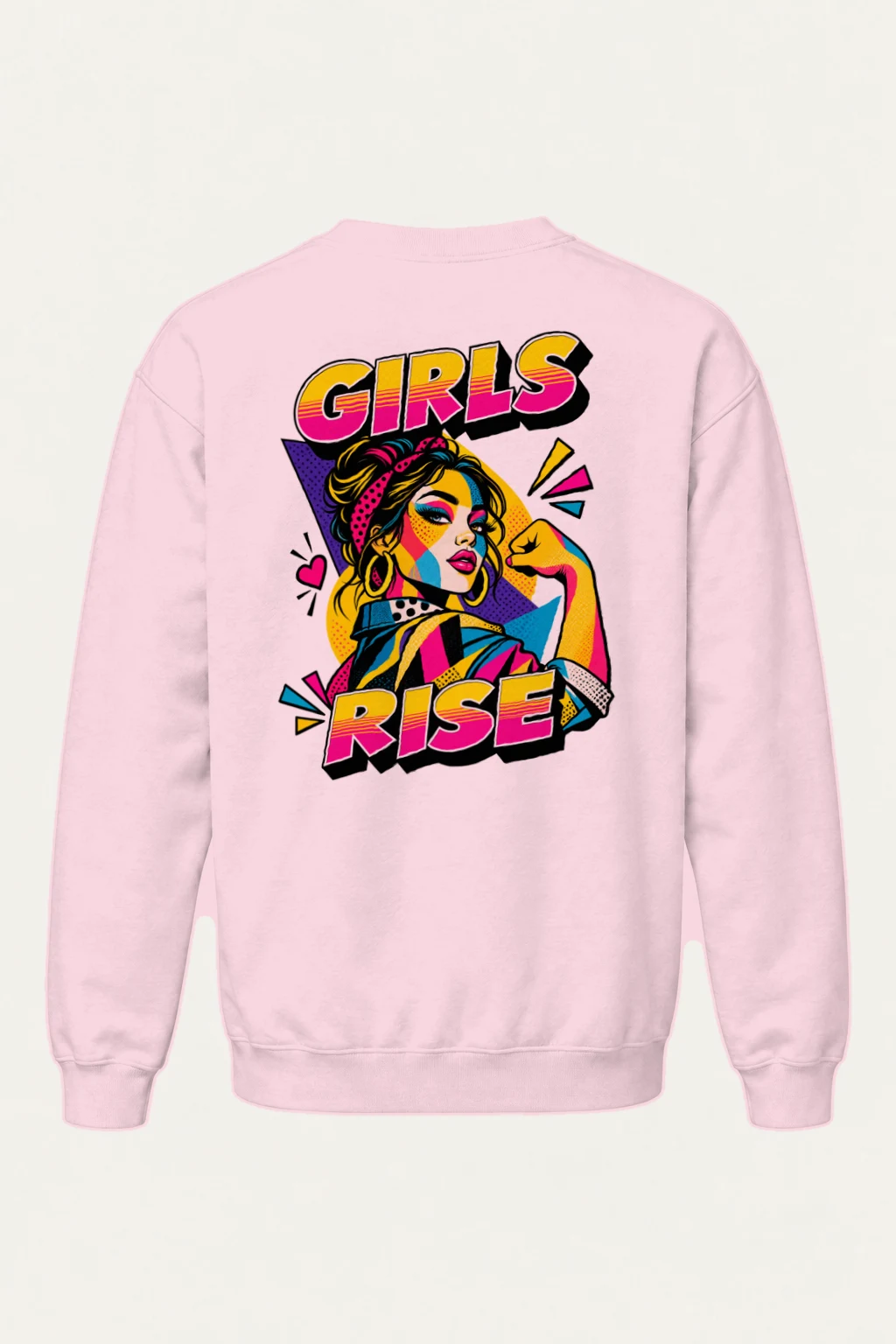 "Girls Rise" Heavy Blend Unisex Crewneck Sweatshirt | Gildan 18000