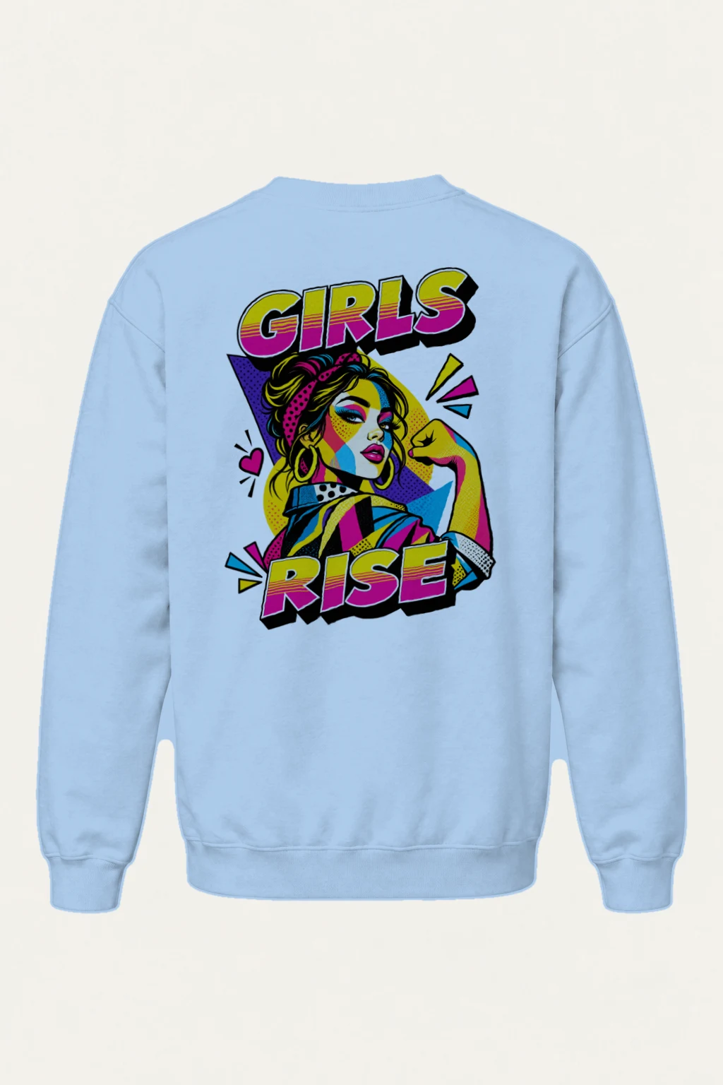 "Girls Rise" Heavy Blend Unisex Crewneck Sweatshirt | Gildan 18000
