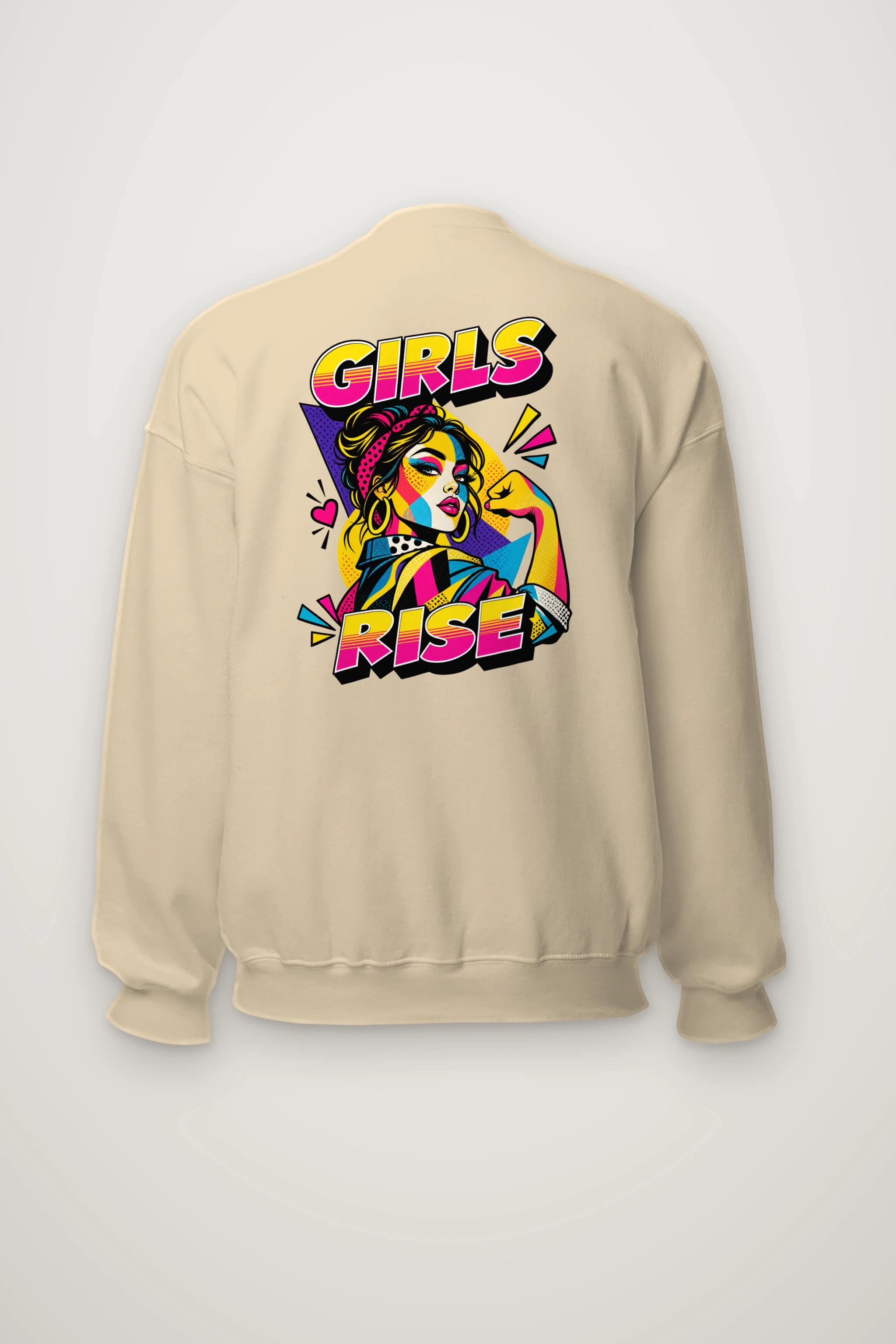 "Girls Rise" Heavy Blend Unisex Crewneck Sweatshirt