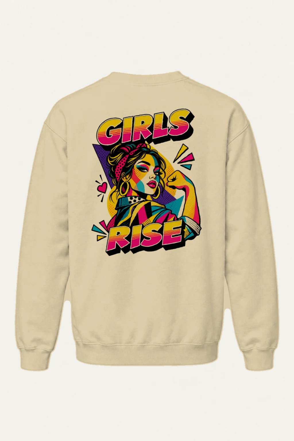 "Girls Rise" Heavy Blend Unisex Crewneck Sweatshirt | Gildan 18000