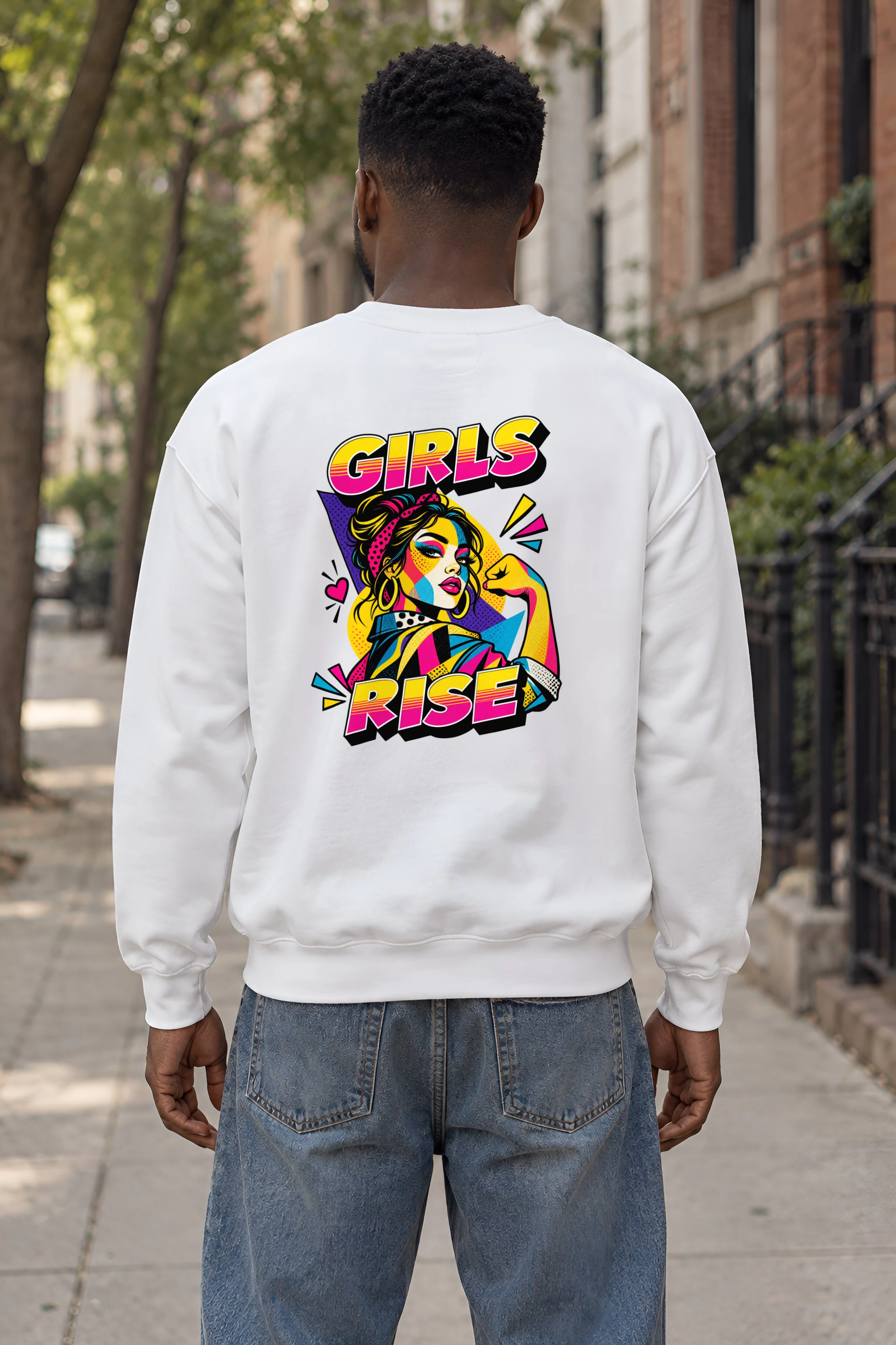 "Girls Rise" 1 Crewneck Sweatshirt