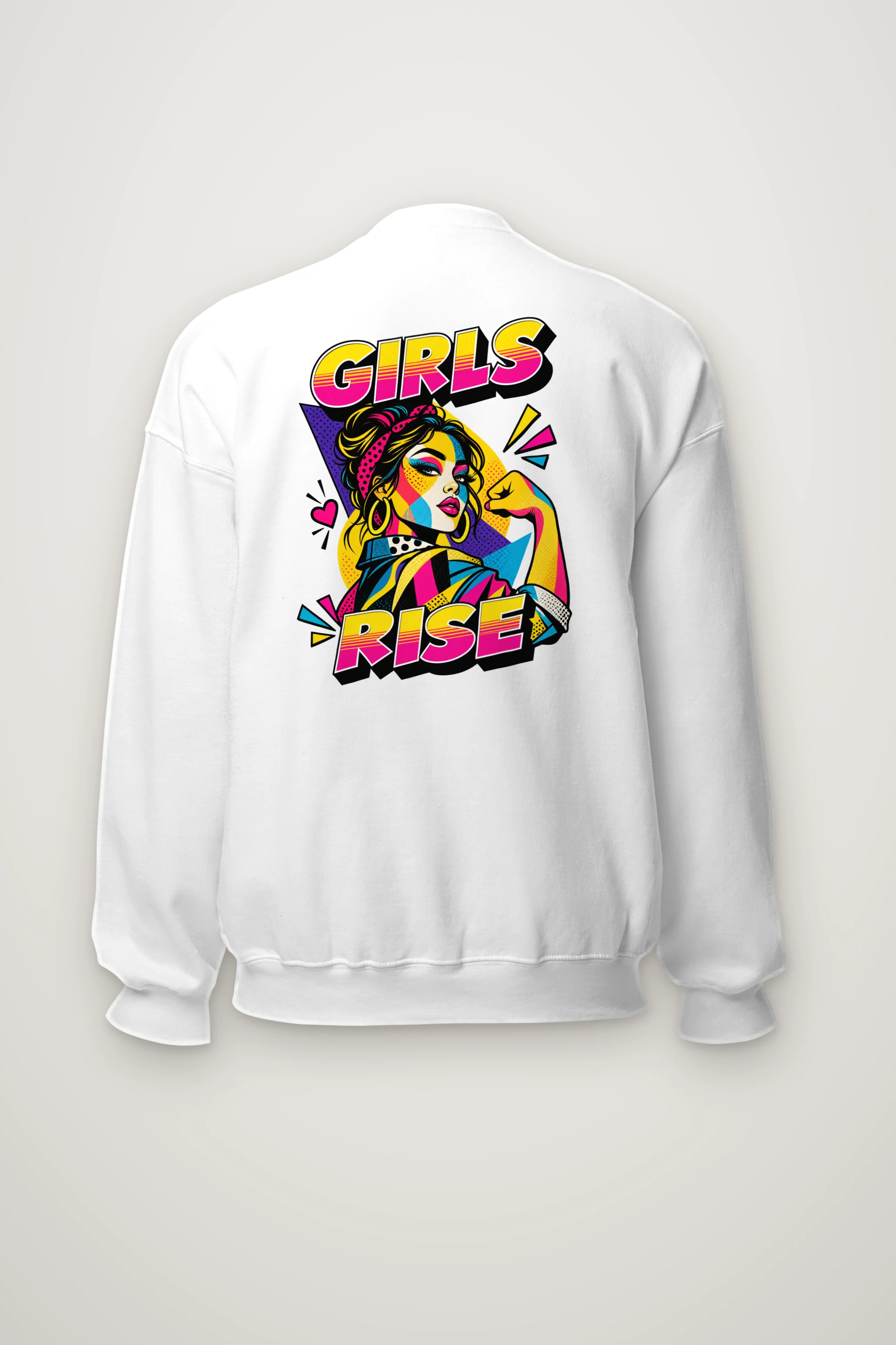 "Girls Rise" Heavy Blend Unisex Crewneck Sweatshirt