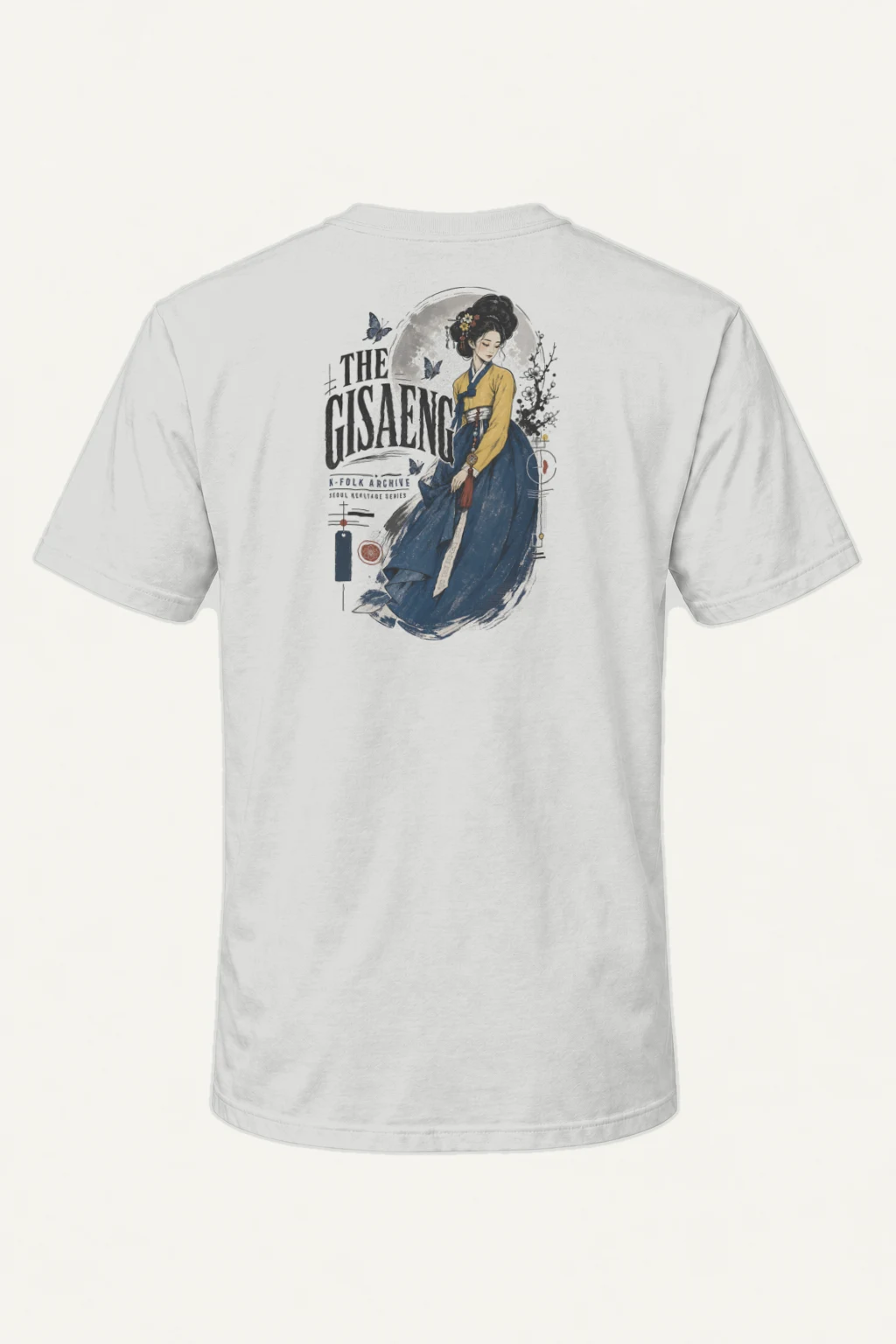 "Gisaeng Archive" Heavyweight Unisex Crewneck T-shirt | Gildan 5000