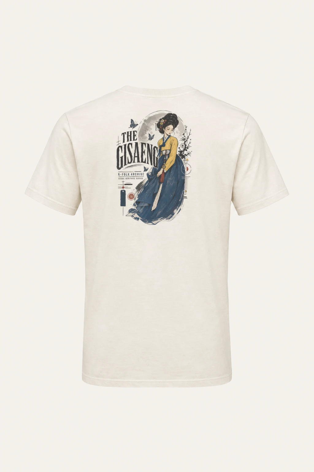 "Gisaeng Archive" Heavyweight Unisex Crewneck T-shirt | Gildan 5000