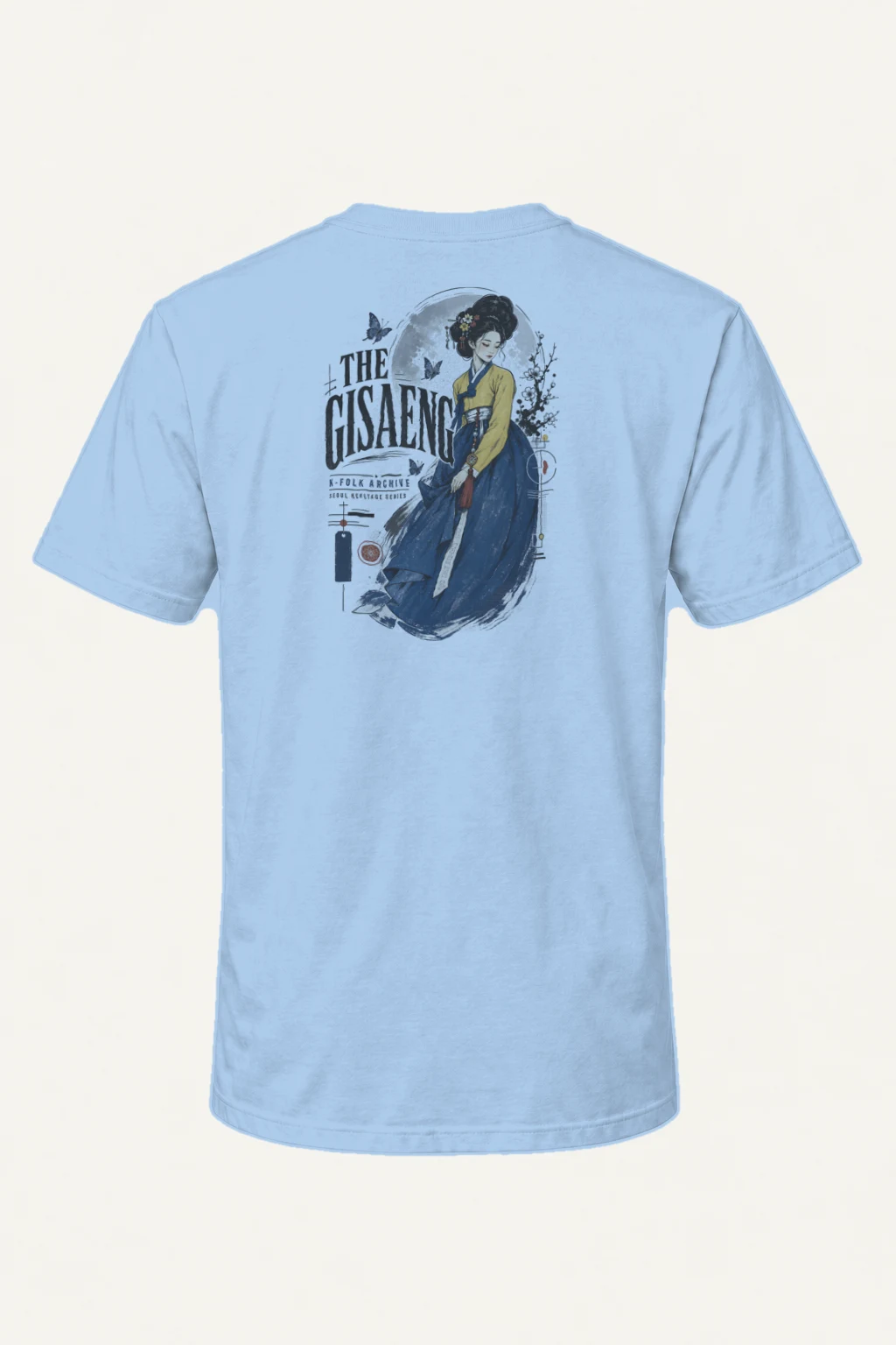 "Gisaeng Archive" Heavyweight Unisex Crewneck T-shirt | Gildan 5000