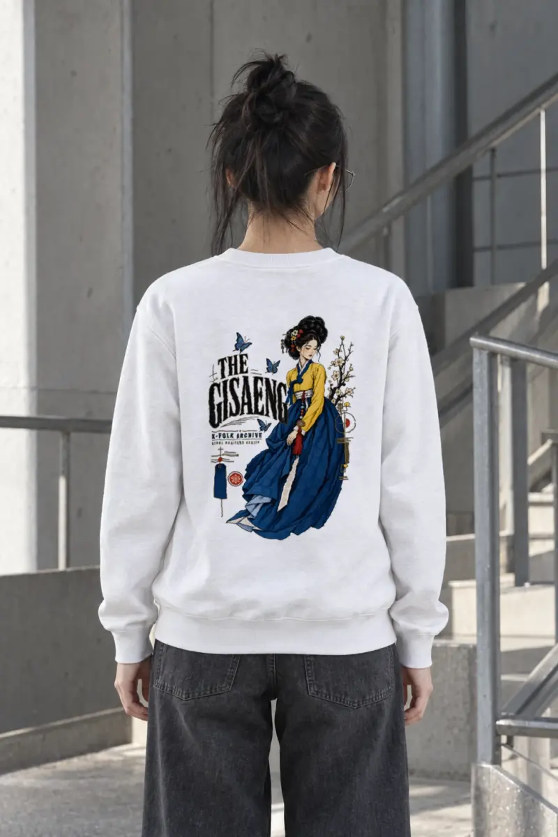 "Gisaeng Folk Archive" Heavy Blend Unisex Crewneck Sweatshirt