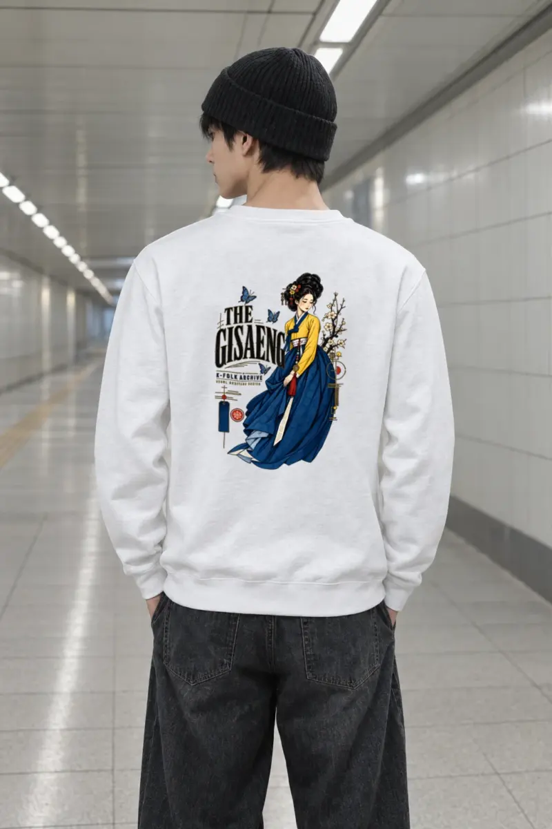 "Gisaeng Folk Archive" Heavy Blend Unisex Crewneck Sweatshirt