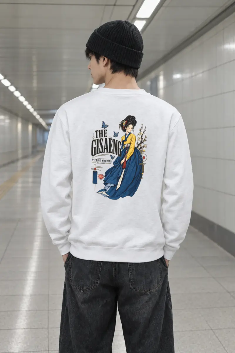 "Gisaeng Folk Archive" Heavy Blend Unisex Crewneck Sweatshirt