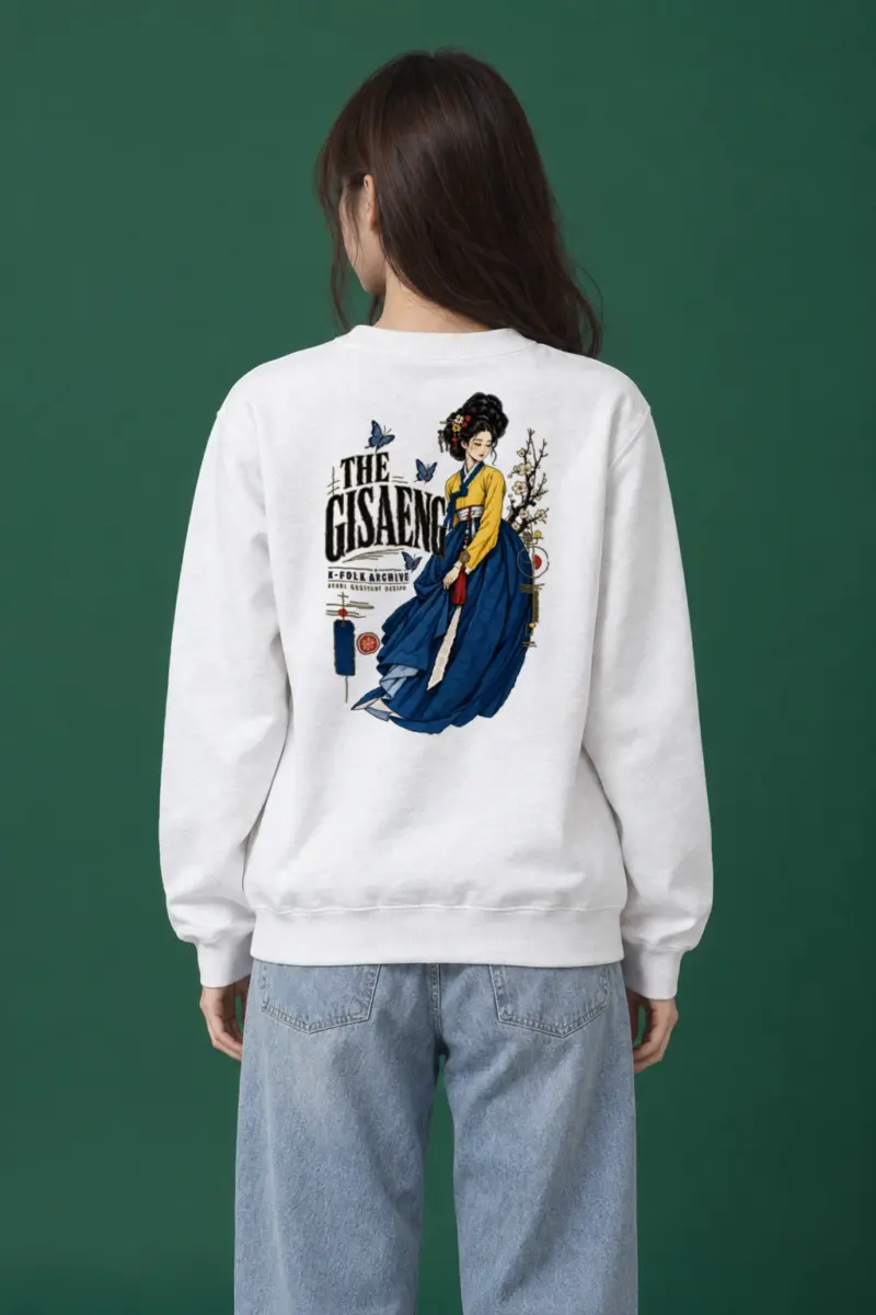 "Gisaeng Folk Archive" Heavy Blend Unisex Crewneck Sweatshirt