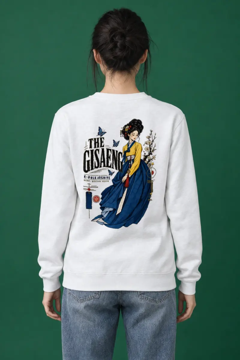 "Gisaeng Folk Archive" Heavy Blend Unisex Crewneck Sweatshirt