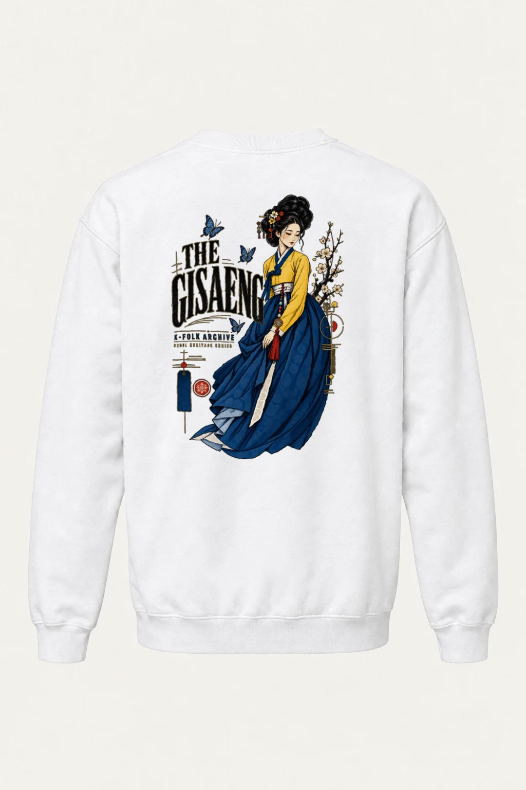 "Gisaeng Folk Archive" Heavy Blend Unisex Crewneck Sweatshirt | Gildan 18000