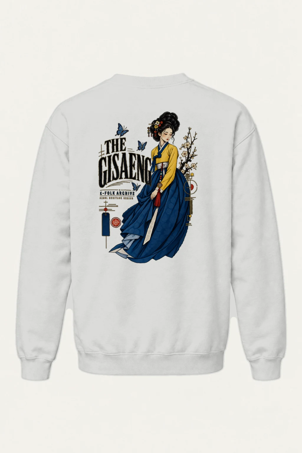 "Gisaeng Folk Archive" Heavy Blend Unisex Crewneck Sweatshirt | Gildan 18000