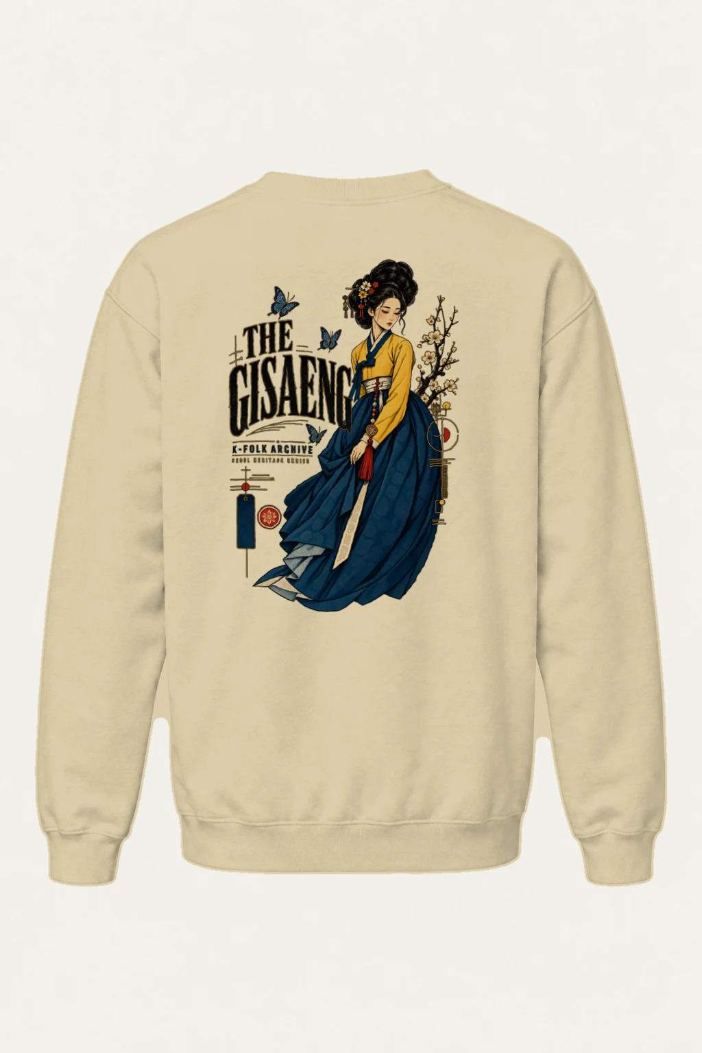 "Gisaeng Folk Archive" Heavy Blend Unisex Crewneck Sweatshirt | Gildan 18000