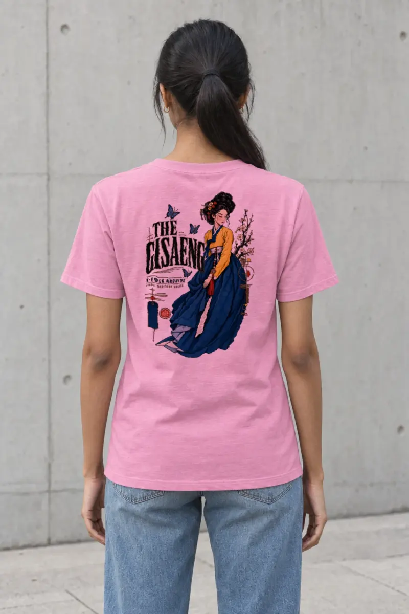 "Gisaeng Folk Archive" Heavyweight Unisex Crewneck T-shirt | Gildan 5000