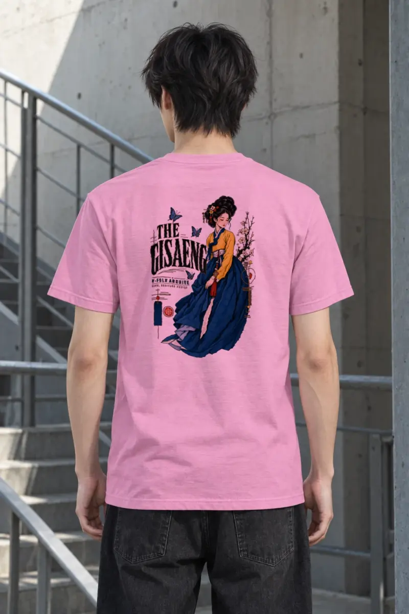 "Gisaeng Folk Archive" Heavyweight Unisex Crewneck T-shirt