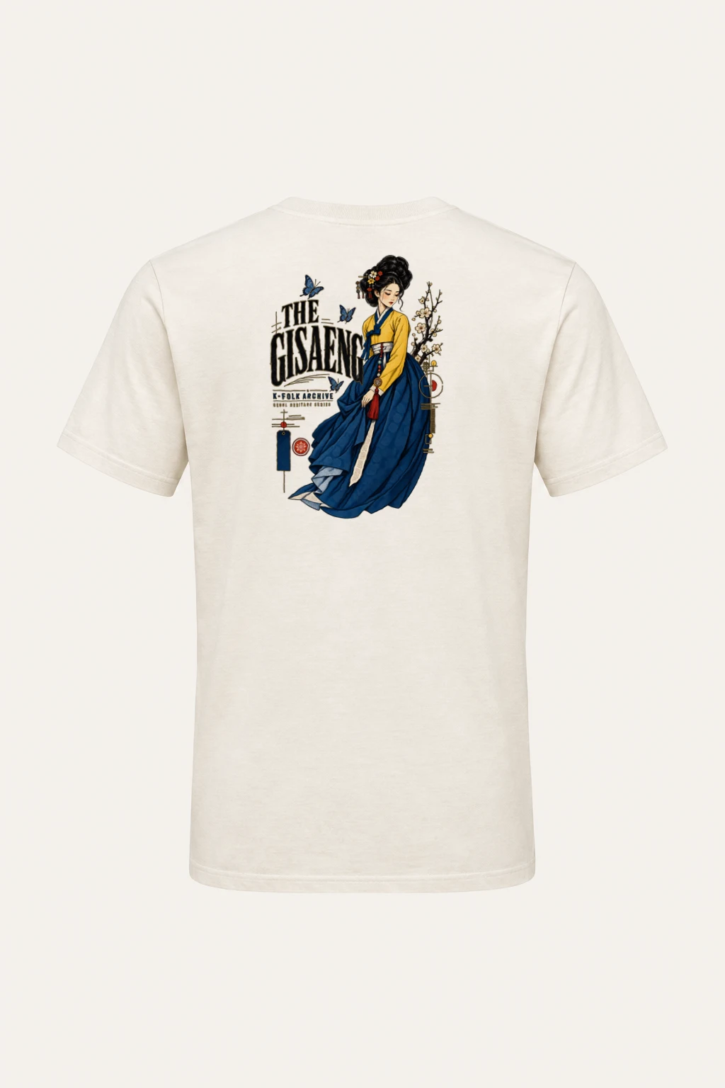 "Gisaeng Folk Archive" Heavyweight Unisex Crewneck T-shirt | Gildan 5000