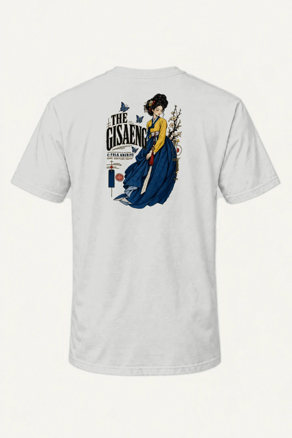 "Gisaeng Folk Archive" Heavyweight Unisex Crewneck T-shirt | Gildan 5000