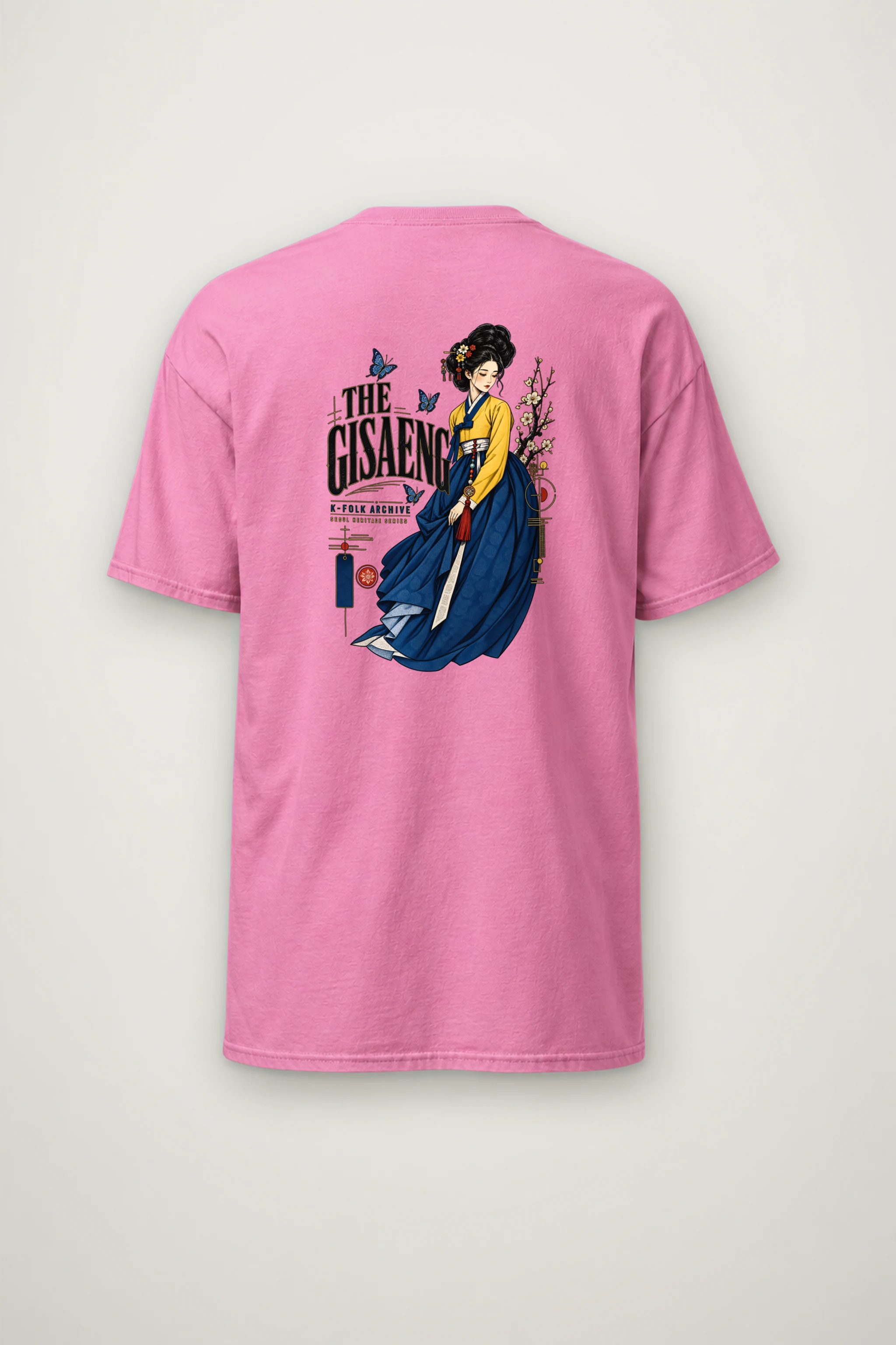 "Gisaeng Folk Archive" Heavyweight Unisex Crewneck T-shirt