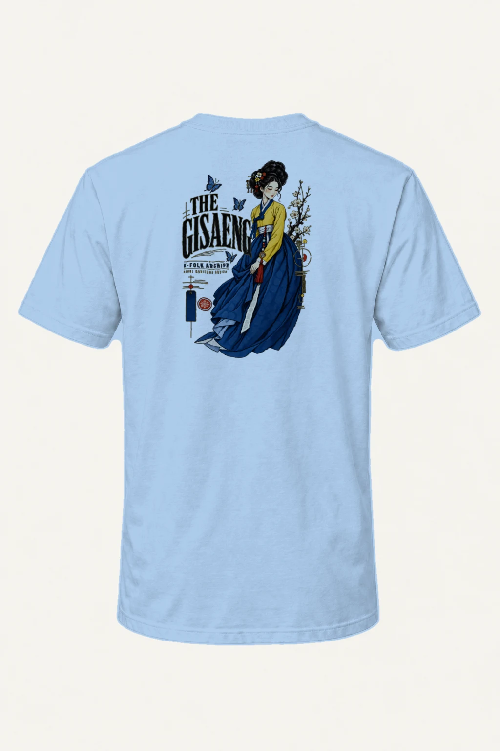 "Gisaeng Folk Archive" Heavyweight Unisex Crewneck T-shirt | Gildan 5000