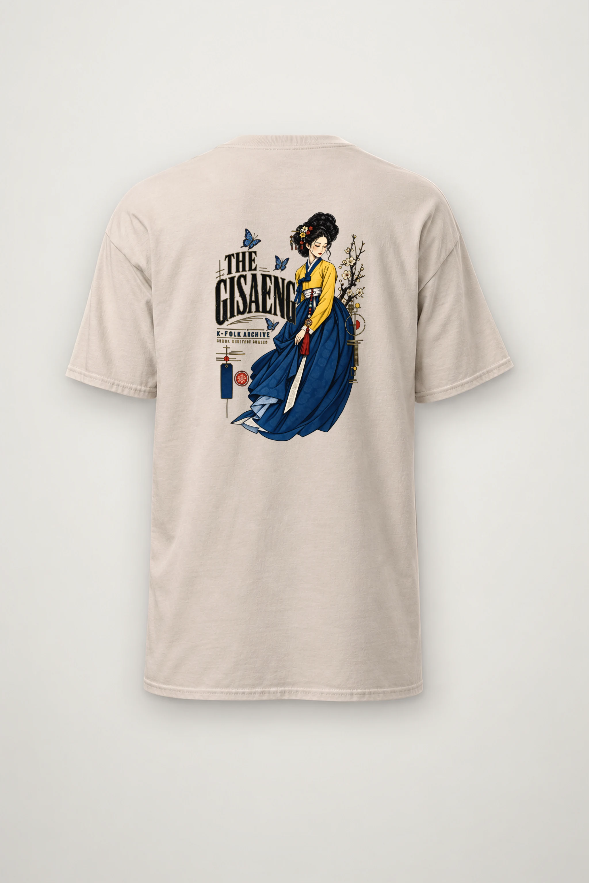 "Gisaeng Folk Archive" Heavyweight Unisex Crewneck T-shirt