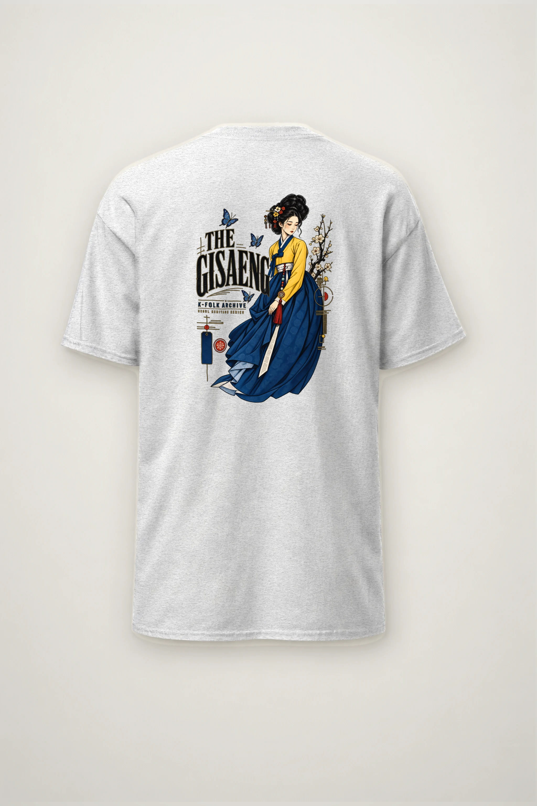 "Gisaeng Folk Archive" Heavyweight Unisex Crewneck T-shirt