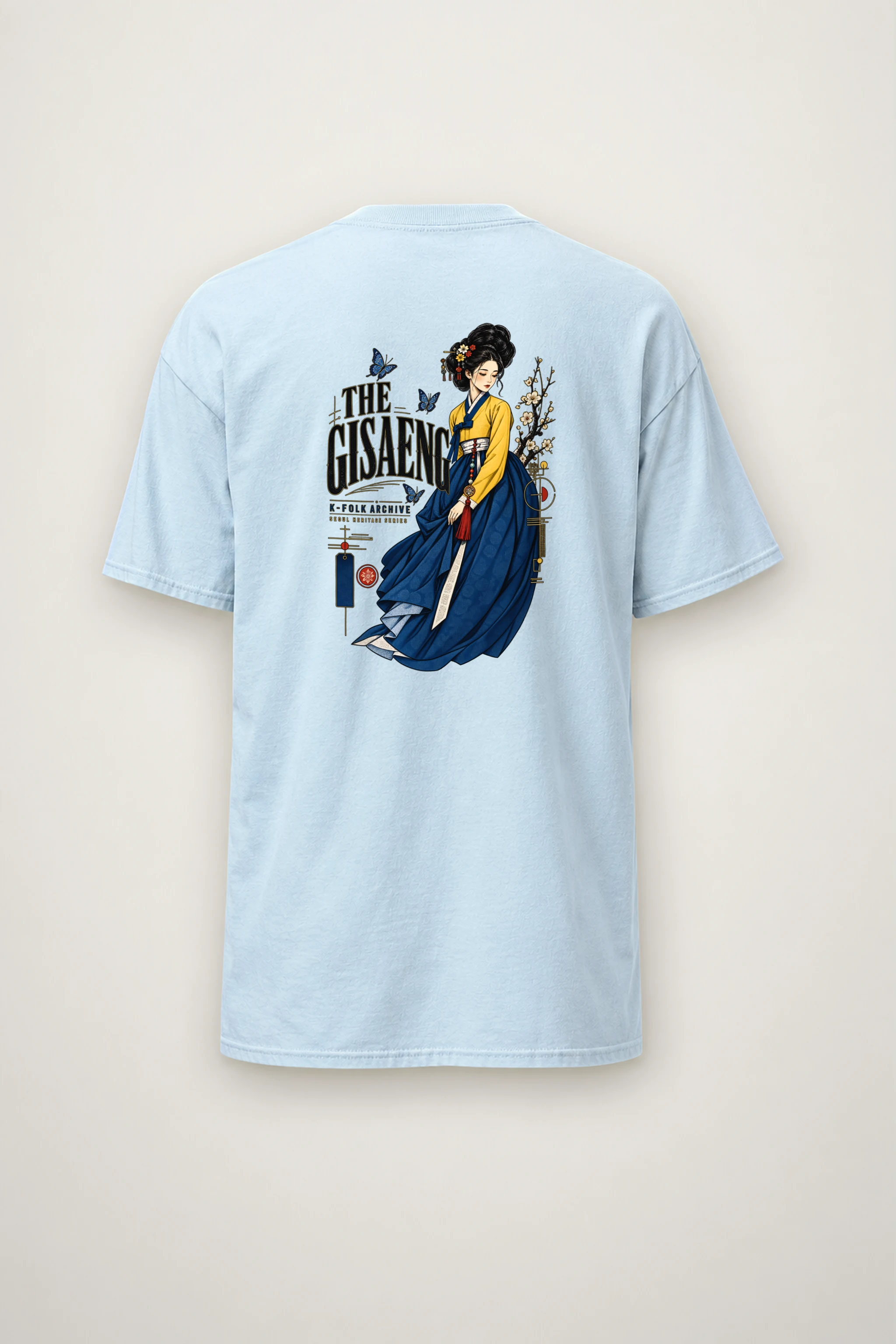 "Gisaeng Folk Archive" Heavyweight Unisex Crewneck T-shirt